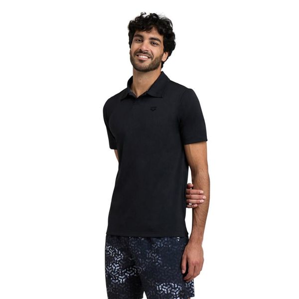 Koszulka męska polo Arena Poloshirt. Czarne koszulki polo męskie Arena, m, bez wzorów, bez ramiączek. Za 99.99 zł.