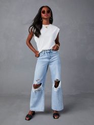LA Angels Koszulka w kolorze białym rozmiar: XL. Białe bluzki damskie LA Angels, xl, bez wzorów, bez kołnierzyka, bez ramiączek. Za 159.95 zł.