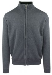 Męski Sweter Rozpinany, Miękki i Delikatny Materiał - Brave Soul - Grafit. Szare kardigany męskie Brave Soul, l, bez wzorów, z materiału, biznesowe, bez kołnierzyka. Za 119.00 zł.