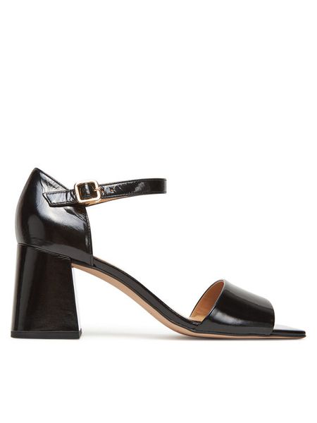 HÖGL Sandały Beatrice 9-106526 Czarny. Czarne sandały damskie HÖGL, bez wzorów, ze skóry, bez obcasa, na słupku. Za 699.99 zł.