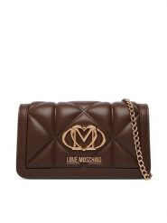 LOVE MOSCHINO Torebka JC5640PP1PLC0300 Brązowy. Brązowe torebki klasyczne damskie Love Moschino, bez wzorów, ze skóry, bez dodatków. Za 699.99 zł.