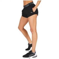 Szorty damskie Puma Womens Training s. Czarne szorty damskie Puma, bez wzorów, sportowe. Za 153.90 zł.