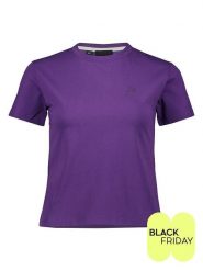 ESPRIT Koszulka w kolorze fioletowym rozmiar: XS. Różowe bluzki damskie Esprit, xs, bez wzorów, z bawełny, bez kołnierzyka. Za 43.68 zł.