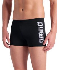 Bokserki na basen Arena Airbursh Graphic. Czarne kąpielówki męskie Arena, m, bez wzorów, z materiału, na fitness i siłownię. Za 159.99 zł.