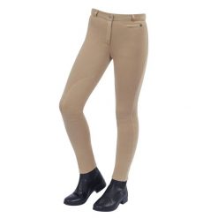 Damskie spodnie do jazdy konnej z zamkiem błyskawicznym Dublin Supa-fit. Brązowe spodnie materiałowe damskie DUBLIN, bez wzorów, z bawełny, klasyczne. Za 284.50 zł.