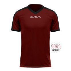 Koszulka piłkarska dla dorosłych Givova Revolution Interlock. Brązowe t-shirty sportowe męskie Givova, xs, bez ramiączek, do biegania. Za 52.75 zł.