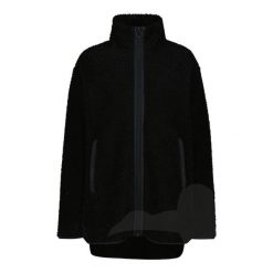 Bluza polarowa damska CMP 35P3846 Long Teddy Highloft. Czarne bluzy bez kaptura damskie CMP, z polaru. Za 399.99 zł.