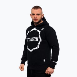 Bluza męska z kapturem Octagon Zęby. Czarne bluzy z kapturem męskie OCTAGON, m. Za 199.99 zł.