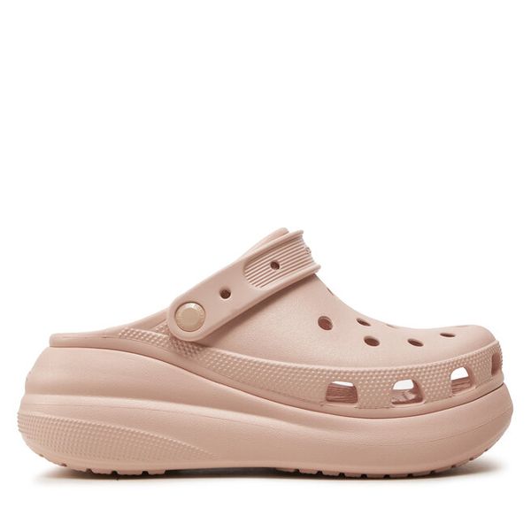 Klapki Crocs. Czerwone klapki damskie Crocs, bez wzorów, bez obcasa. Za 319.99 zł.