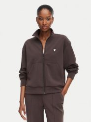 Guess Bluza V6YQ17 K4313 Brązowy Regular Fit. Brązowe bluzy bez kaptura damskie Guess, s, z syntetyku. Za 394.99 zł.
