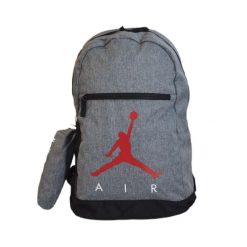 Plecak szkolny Air Jordan School Backpack Grey + Piórnik 9B0503-GEH. Czerwone plecaki męskie Jordan, bez wzorów. W wyprzedaży za 179.00 zł.
