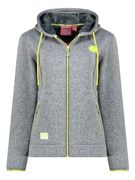 Geographical Norway Kurtka polarowa "Umariona" w kolorze szarym rozmiar: M. Szare kurtki damskie Geographical Norway, m, bez wzorów, z polaru, bez kaptura. Za 182.29 zł.