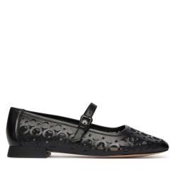 Baleriny Caprice. Czarne baleriny damskie Caprice, bez wzorów, bez obcasa. Za 399.99 zł.