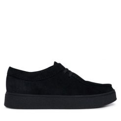 Półbuty Clarks. Czarne półbuty męskie Clarks, bez zapięcia. Za 479.99 zł.