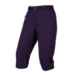 Spodnie 3/4 damskie Endura Hummvee. Fioletowe spodnie materiałowe damskie ENDURA, bez wzorów, z nylonu. Za 319.99 zł.