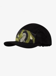 Czapka z daszkiem Buff 5 Panel go Cap. Czarne czapki z daszkiem damskie Buff, bez wzorów, z elastanu. Za 159.49 zł.