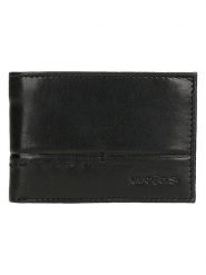 Wojas Skórzany portfel w kolorze czarnym - 10 x 7 x 2 cm rozmiar: onesize. Czarne portfele męskie Wojas, bez wzorów, z materiału. Za 119.95 zł.