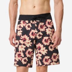 Spodenki surfingowe męskie Decathlon 900 Solower 20". Czarne kąpielówki męskie Decathlon, m, bez wzorów, z materiału. Za 149.99 zł.