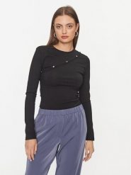 Samsøe Samsøe Bluzka Luanne F23300128 Czarny Regular Fit. Czarne bluzki damskie Samsoe & Samsoe, l, bez wzorów, z syntetyku, bez ramiączek. Za 469.99 zł.