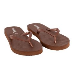 Klapki Softee Creta Brązowe. Brązowe klapki damskie Softee, bez wzorów, bez obcasa. Za 146.99 zł.