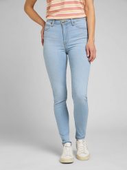 Lee Dżinsy "Scarlett" - Skinny fit - w kolorze błękitnym rozmiar: W27/L31. Niebieskie jeansy damskie Lee, z podwyższonym stanem. Za 113.63 zł.