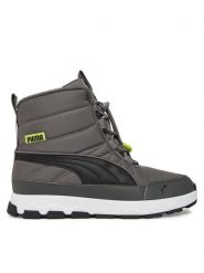 Puma Śniegowce Evolve Boot Jr 392644 08 Szary. Szare buty zimowe chłopięce Puma, z materiału, bez zapięcia. Za 279.99 zł.