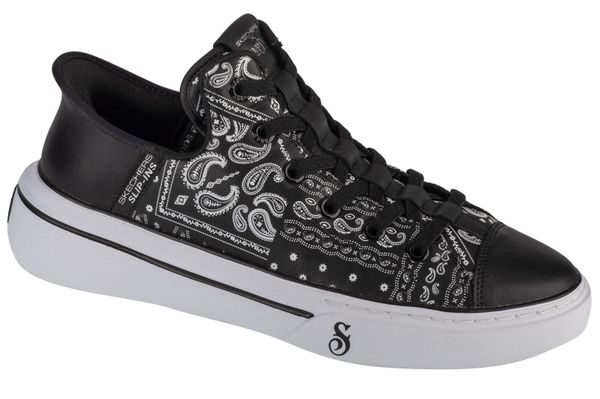 Buty sportowe Sneakersy męskie, Slip-Ins Snoop One - Double G. Czarne buty sportowe na co dzień męskie Skechers, z materiału, bez zapięcia, trekkingowe. Za 429.99 zł.