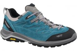 Buty trekkingowe męskie, Grisport Scarpe. Niebieskie buty trekkingowe męskie Grisport, z materiału, przed kostkę, bez zapięcia, trekkingowe. Za 329.99 zł.