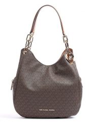 Michael Kors Torebka w kolorze ciemnobrązowym - 31 x 30 x 6 cm rozmiar: onesize. Brązowe torebki klasyczne damskie Michael Kors, bez wzorów, z materiału, bez dodatków. Za 1,430.99 zł.