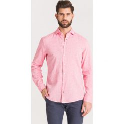 KOSZULA HANJO Joop! Jeans. Czerwone koszule męskie Joop! Jeans, l, bez wzorów, z bawełny, bez kołnierzyka, bez ramiączek. Za 221.40 zł.