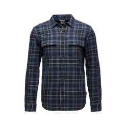 Koszula Twill Black Diamond Project. Niebieskie koszule męskie Black Diamond, m, bez wzorów, ze splotem, bez kołnierzyka, bez ramiączek. Za 409.50 zł.