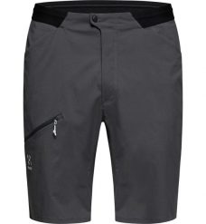 Spodenki krótkie męskie L.I.M Fuse Shorts. Niebieskie szorty męskie Haglöfs, bez kołnierzyka. Za 286.35 zł.
