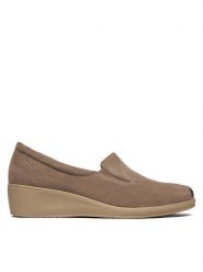 Caprice Półbuty 9-24350-45 Brązowy. Brązowe półbuty damskie Caprice, bez wzorów, z nubiku, bez obcasa, na koturnie. Za 231.99 zł.