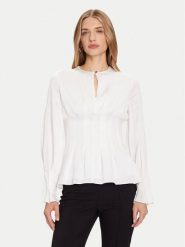 Marciano Guess Bluzka 5BGH13 7390A Biały Regular Fit. Białe bluzki damskie Marciano Guess, z aplikacjami, z lyocellu, bez ramiączek. Za 659.99 zł.