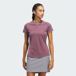 Koszulka Ultimate365 Rib Mix. Fioletowe t-shirty damskie Adidas, l, bez wzorów, z materiału, bez kołnierzyka. W wyprzedaży za 169.45 zł.