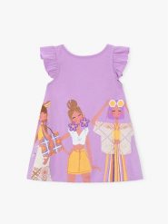 Mayoral Sukienka codzienna 3934 Fioletowy Regular Fit. Fioletowe sukienki dziewczęce Mayoral, bez wzorów, z bawełny, bez ramiączek. Za 129.99 zł.