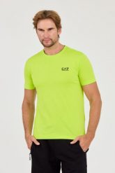 EA7 Zielony t-shirt. Zielone t-shirty męskie EA7 Emporio Armani, l, bez wzorów, bez kołnierzyka. W wyprzedaży za 216.99 zł.