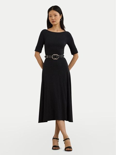 LAUREN RALPH LAUREN Sukienka codzienna 200973599001 Czarny Slim Fit. Czarne sukienki damskie Lauren Ralph Lauren, na co dzień, s, bez wzorów, z bawełny, bez kołnierzyka, bez ramiączek, proste. Za 539.99 zł.