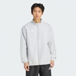 Bluza reprezentacyjna Entrada26. Szare bluzy z kapturem męskie Adidas, m, z materiału. Za 199.00 zł.