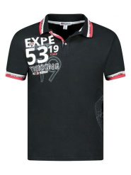 Geographical Norway Koszulka polo "Krug" w kolorze czarnym rozmiar: S. Czarne koszulki polo męskie Geographical Norway, s, bez wzorów, z bawełny, bez ramiączek. Za 70.24 zł.