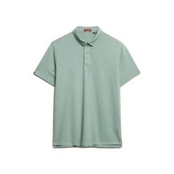 Koszulka polo z dżerseju Superdry Essential. Szare koszulki polo męskie Superdry., m, bez wzorów, z dżerseju, bez ramiączek. Za 158.15 zł.