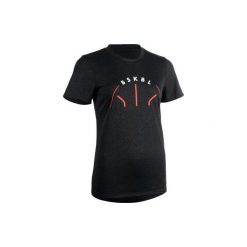 Koszulka Do Gry W Koszykówkę Damska Ciemnoszara Ts500. Niebieskie t-shirty damskie TARMAK, l, bez wzorów, z materiału, bez kołnierzyka. Za 39.99 zł.