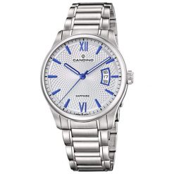 Zegarek "C4690-1" w kolorze srebrnym. Szare, analogowe zegarki męskie Michael Kors, Fossil, srebrne. W wyprzedaży za 749.95 zł.
