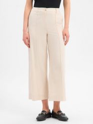 Opus Damskie spodnie materiałowe z zawartością lnu - Meeri Breath Kobiety Bawełna beżowy, 38. Brązowe spodnie materiałowe damskie Opus, bez wzorów, z bawełny, klasyczne. Za 449.95 zł.