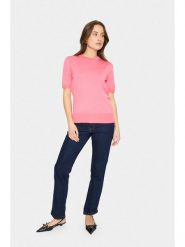 SAINT TROPEZ Sweter w kolorze różowym rozmiar: S. Różowe swetry klasyczne damskie Saint Tropez, s, z wiskozy, bez kołnierzyka. Za 69.99 zł.