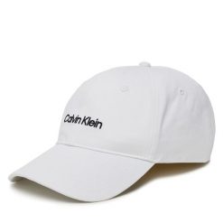 Czapka z daszkiem Calvin Klein. Białe czapki męskie CALVIN KLEIN, bez wzorów. Za 129.99 zł.