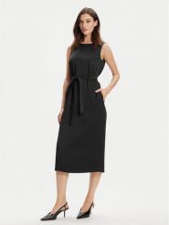 Weekend Max Mara Sukienka codzienna Baiardo 2415221021 Czarny Regular Fit. Czarne sukienki damskie Weekend Max Mara, na co dzień, bez wzorów, z syntetyku, bez kołnierzyka, bez ramiączek, proste. Za 629.99 zł.