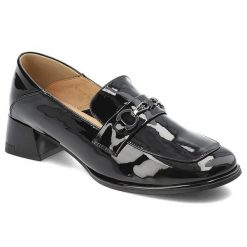 Czarne Półbuty Artiker Eleganckie Obuwie Damskie. Czarne półbuty damskie Artiker, bez wzorów, ze skóry, eleganckie, bez obcasa, na obcasie. Za 229.00 zł.