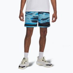 Spodenki koszykarskie męskie Under Armour Curry Statement II. Niebieskie szorty męskie Under Armour, bez kołnierzyka. Za 279.99 zł.