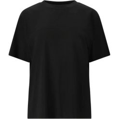 Koszulka damska Athlecia Lexy. Czarne bluzki sportowe damskie Athlecia, bez wzorów, bez kołnierzyka. Za 180.50 zł.